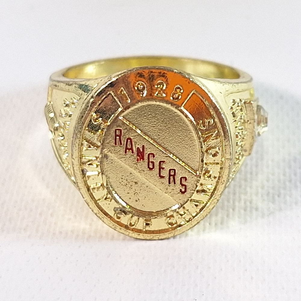 2015 NHL Stanley Cup Champions New York Rangers Gold Tone Mens Ring, 11.5